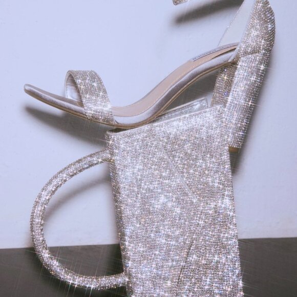 STEVE MADDEN CARRSON RHINESTONES HEELS (7) - Picture 2 of 14